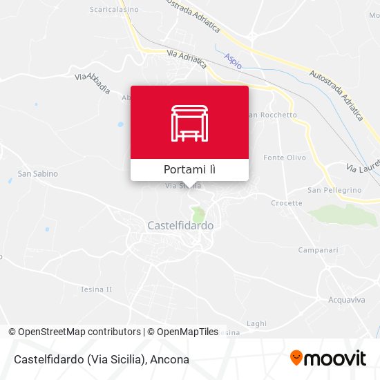 Mappa Castelfidardo  (Via Sicilia)