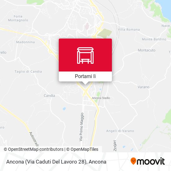 Mappa Ancona (Via Caduti Del Lavoro 28)