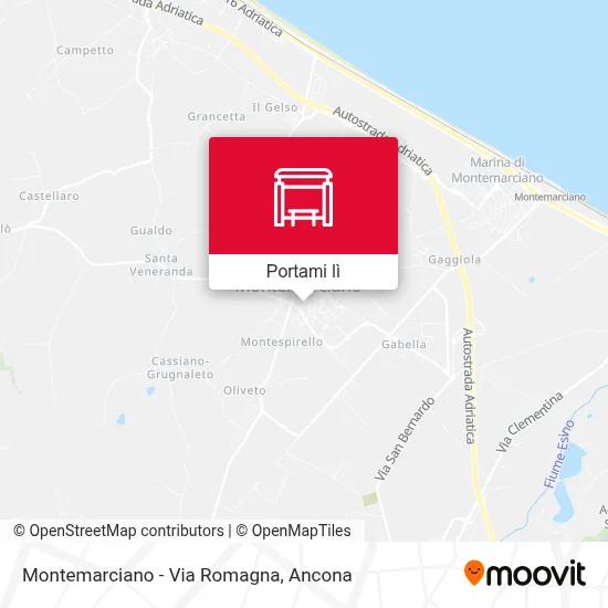 Mappa Montemarciano - Via Romagna