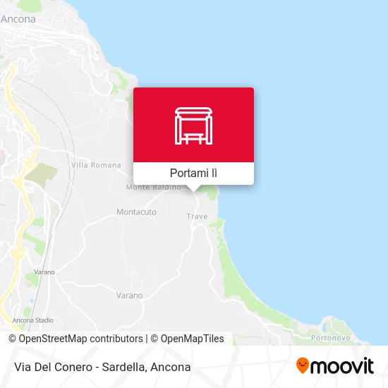 Mappa Via Del Conero - Sardella