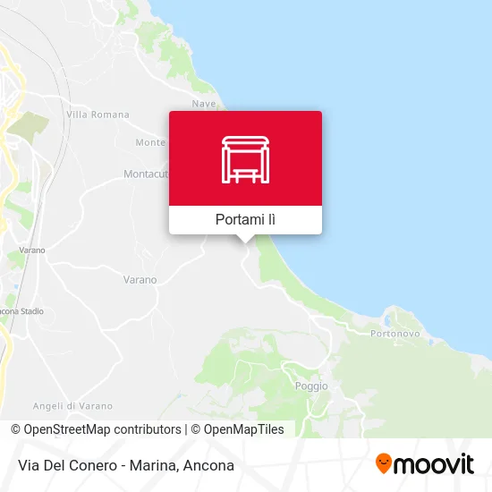 Mappa Via Del Conero - Marina