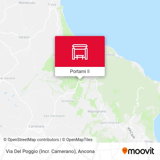 Mappa Via Del Poggio (Incr. Camerano)
