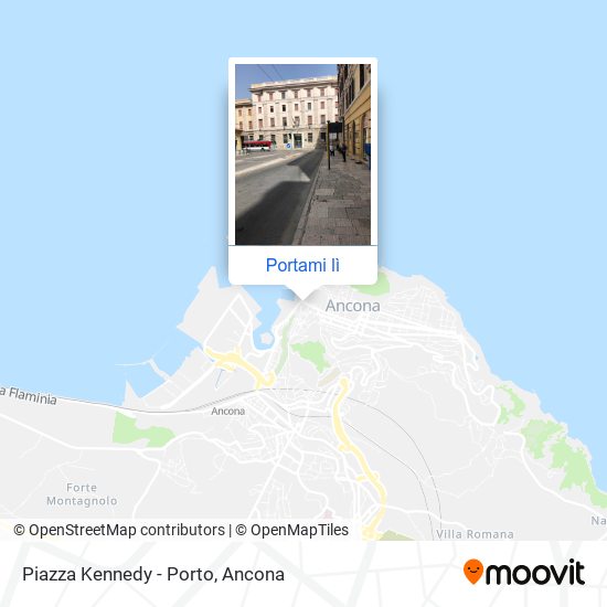 Mappa Piazza Kennedy - Porto