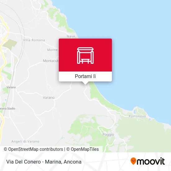 Mappa Via Del Conero - Marina