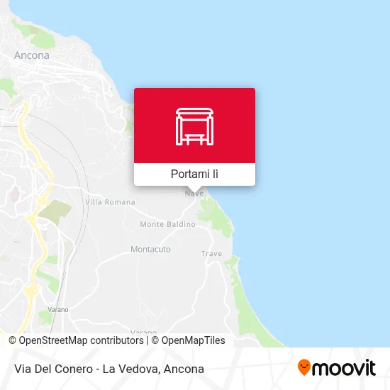 Mappa Via Del Conero - La Vedova