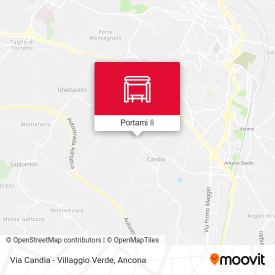 Mappa Via Candia - Villaggio Verde