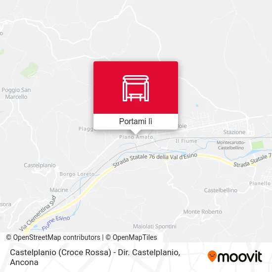 Mappa Castelplanio (Croce Rossa) - Dir. Castelplanio