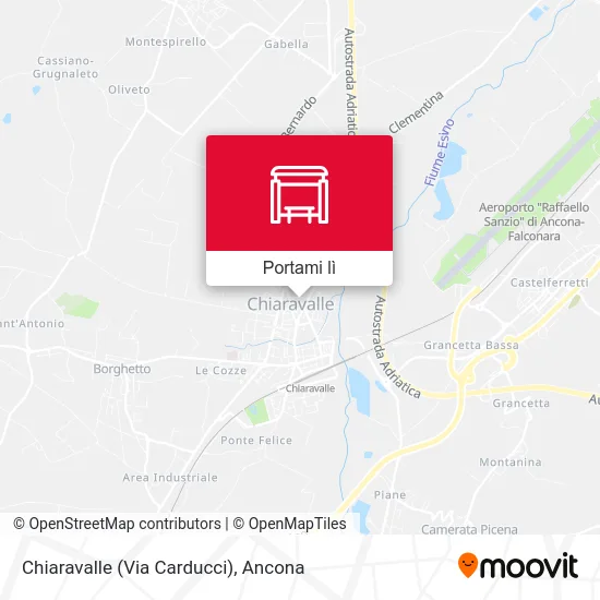 Mappa Chiaravalle (Via Carducci)