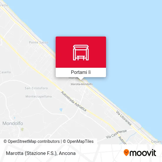 Mappa Marotta (Stazione F.S.)