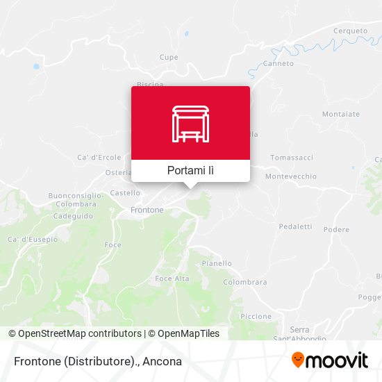 Mappa Frontone (Distributore).