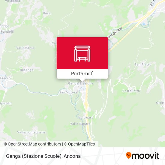 Mappa Genga (Stazione Scuole)