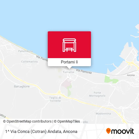 Mappa 1^ Via Conca (Cotran) Andata