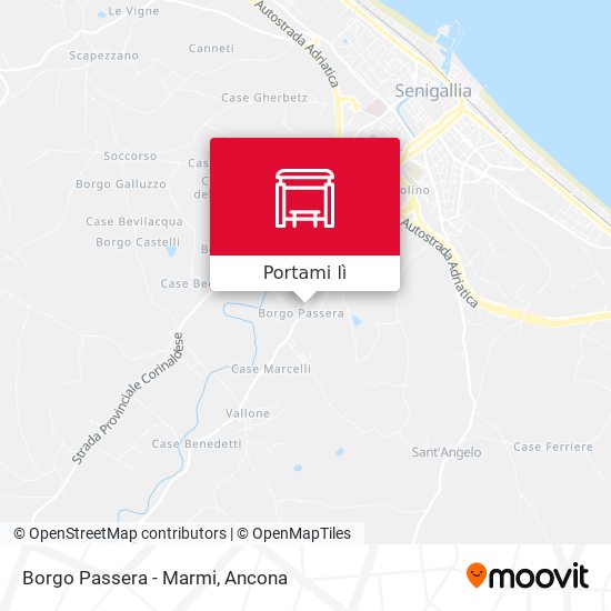 Mappa Borgo Passera - Marmi