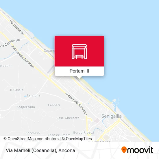 Mappa Via Mameli (Cesanella)