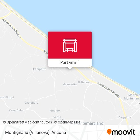 Mappa Montignano (Villanova)