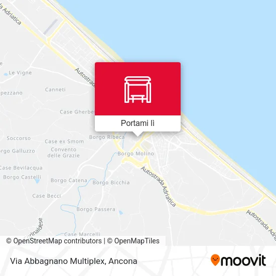 Mappa Via Abbagnano Multiplex