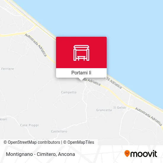 Mappa Montignano - Cimitero