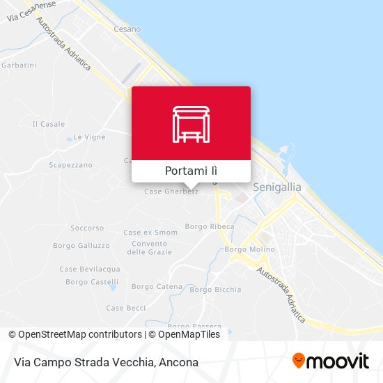 Mappa Via Campo Strada Vecchia