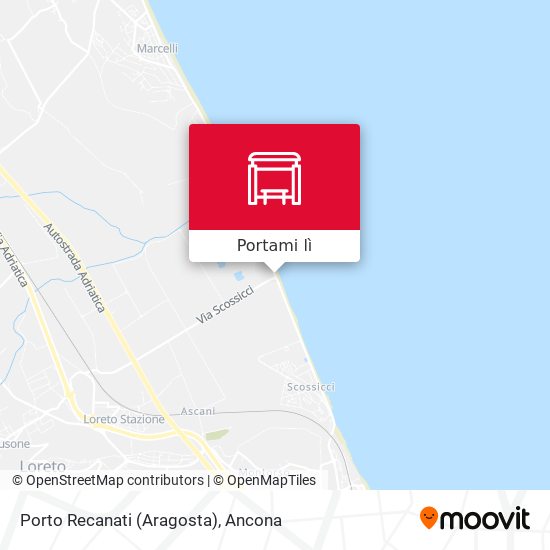 Mappa Porto Recanati (Aragosta)