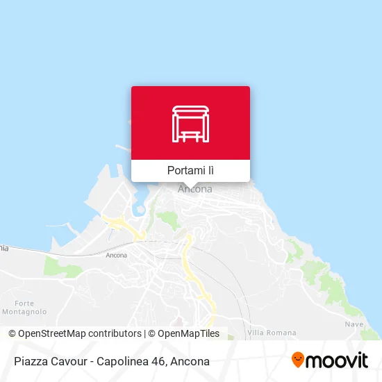 Mappa Piazza Cavour - Capolinea 46