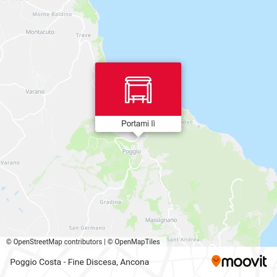 Mappa Poggio Costa - Fine Discesa