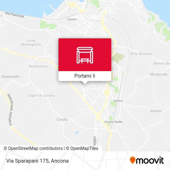Mappa Via Sparapani 175