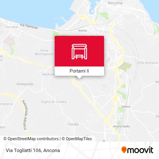Mappa Via Togliatti 106