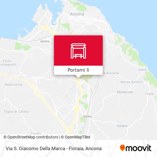Mappa Via S. Giacomo Della Marca - Fioraia