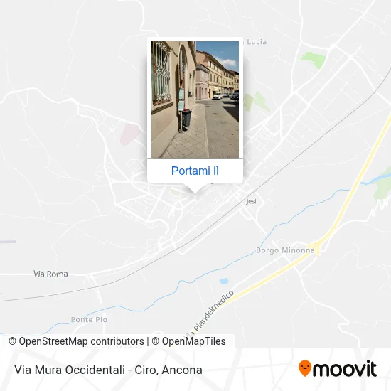 Mappa Via Mura Occidentali - Ciro