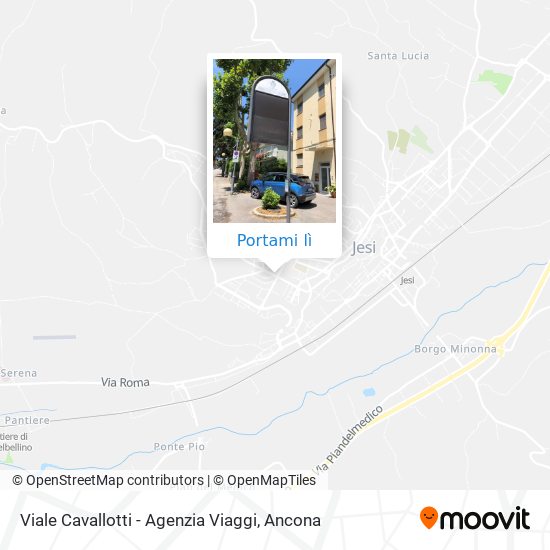 Mappa Viale Cavallotti - Agenzia Viaggi