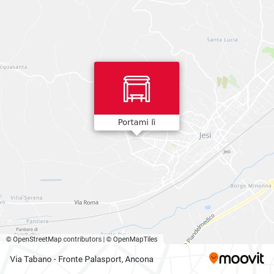 Mappa Via Tabano - Fronte Palasport