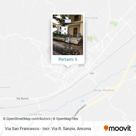 Mappa Via San Francesco - Incr. Via R. Sanzio