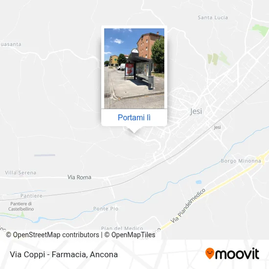 Mappa Via Coppi - Farmacia
