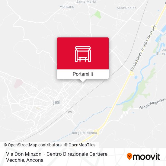 Mappa Via Don Minzoni - Centro Direzionale Cartiere Vecchie