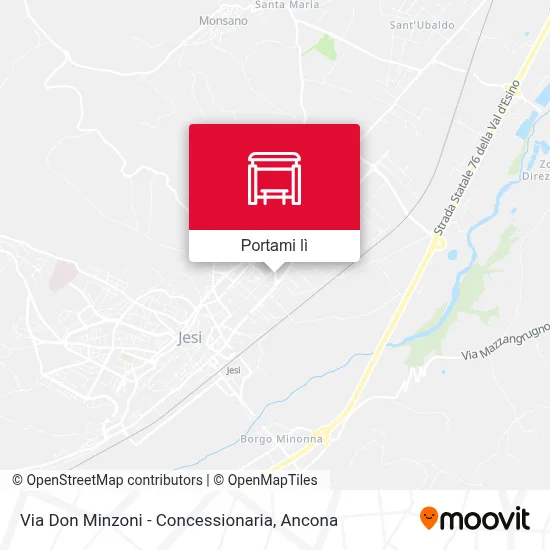 Mappa Via Don Minzoni - Concessionaria