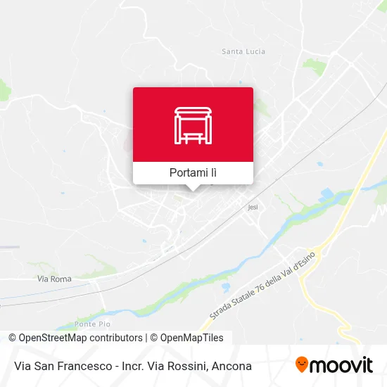 Mappa Via San Francesco - Incr. Via Rossini