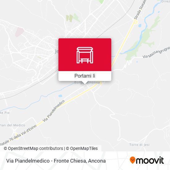 Mappa Via Piandelmedico - Fronte Chiesa