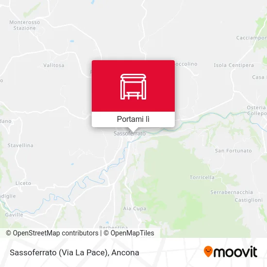 Mappa Sassoferrato (Via La Pace)