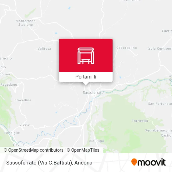 Mappa Sassoferrato (Via C.Battisti)