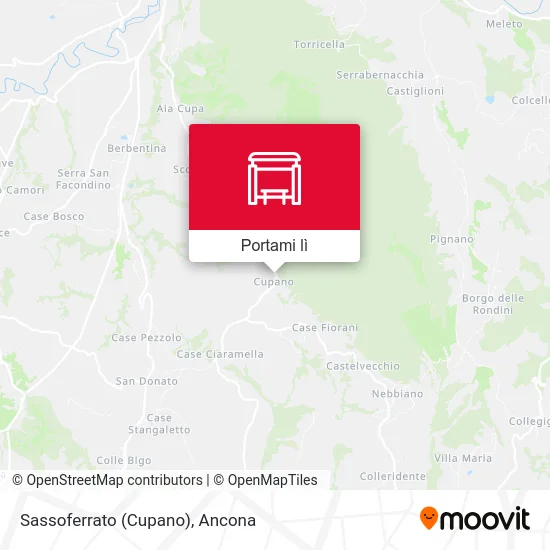 Mappa Sassoferrato (Cupano)