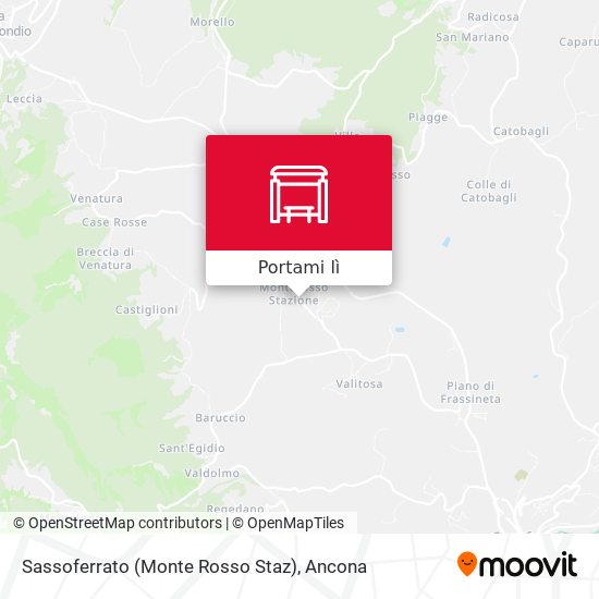 Mappa Sassoferrato (Monte Rosso Staz)