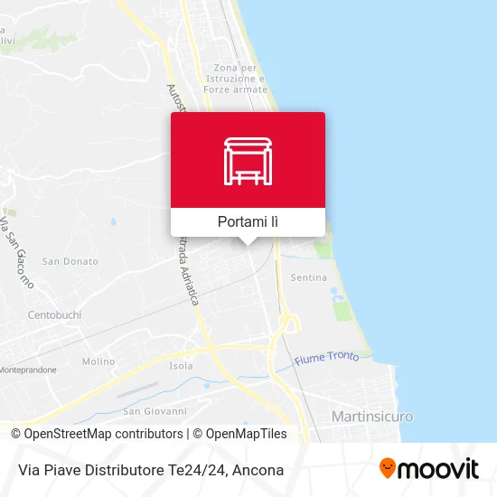 Mappa Via Piave Distributore Te24/24