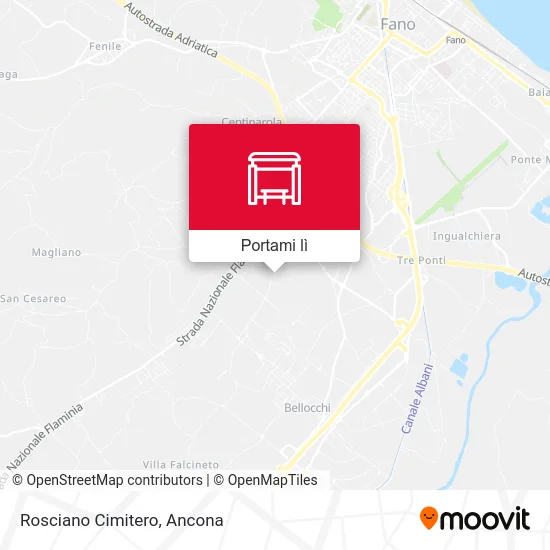 Mappa Rosciano Cimitero