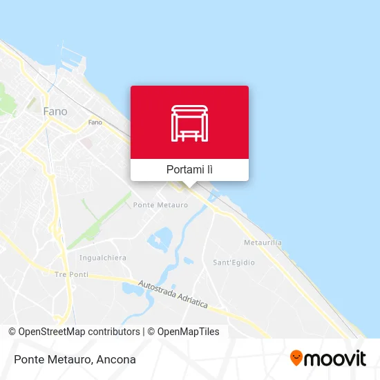 Mappa Ponte Metauro