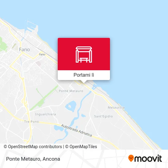 Mappa Ponte Metauro