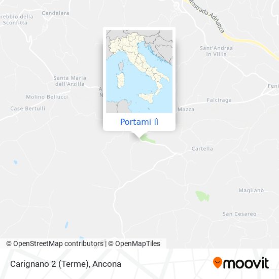 Mappa Carignano 2 (Terme)