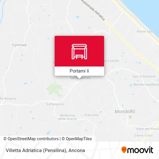 Mappa Villetta Adriatica (Pensilina)