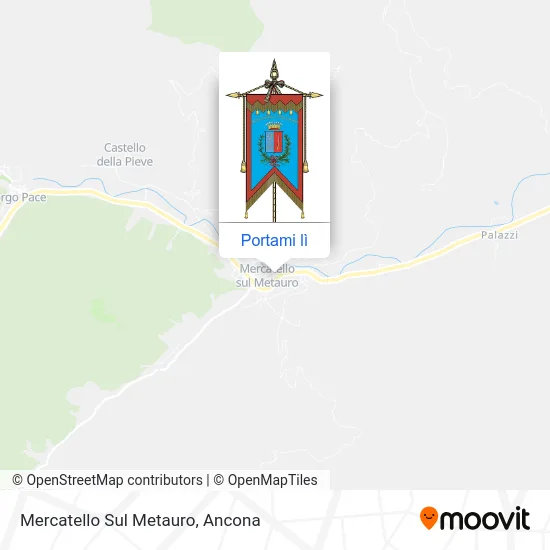 Mappa Mercatello Sul Metauro