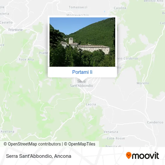 Mappa Serra Sant'Abbondio