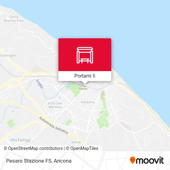 Mappa Pesaro Stazione FS